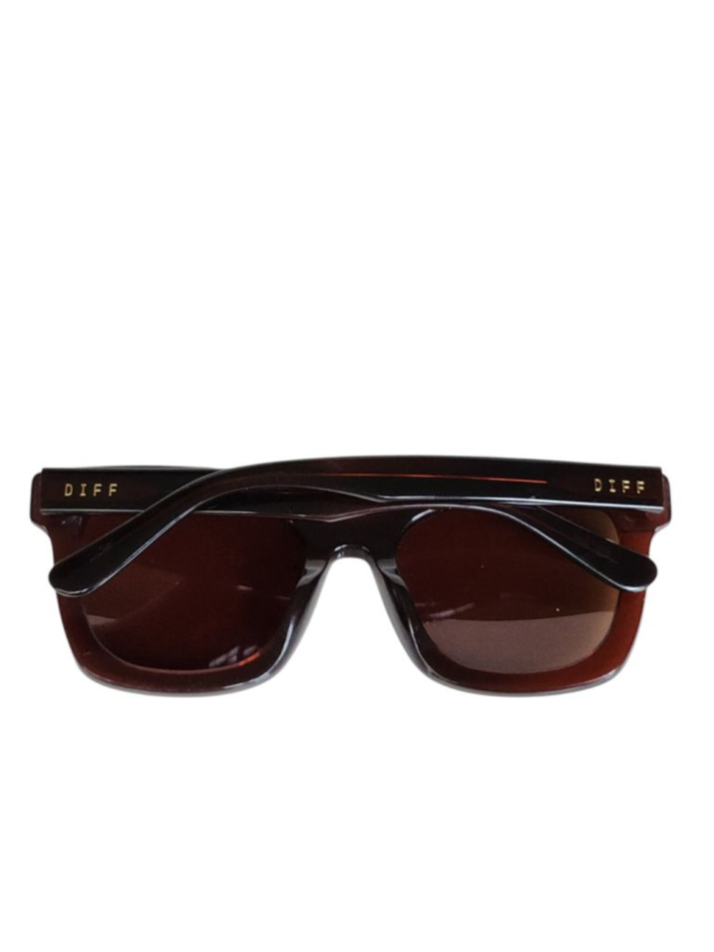 DIFF Carson Brown Gold Mirrored Sunglasses NEW - Picture 7 of 9